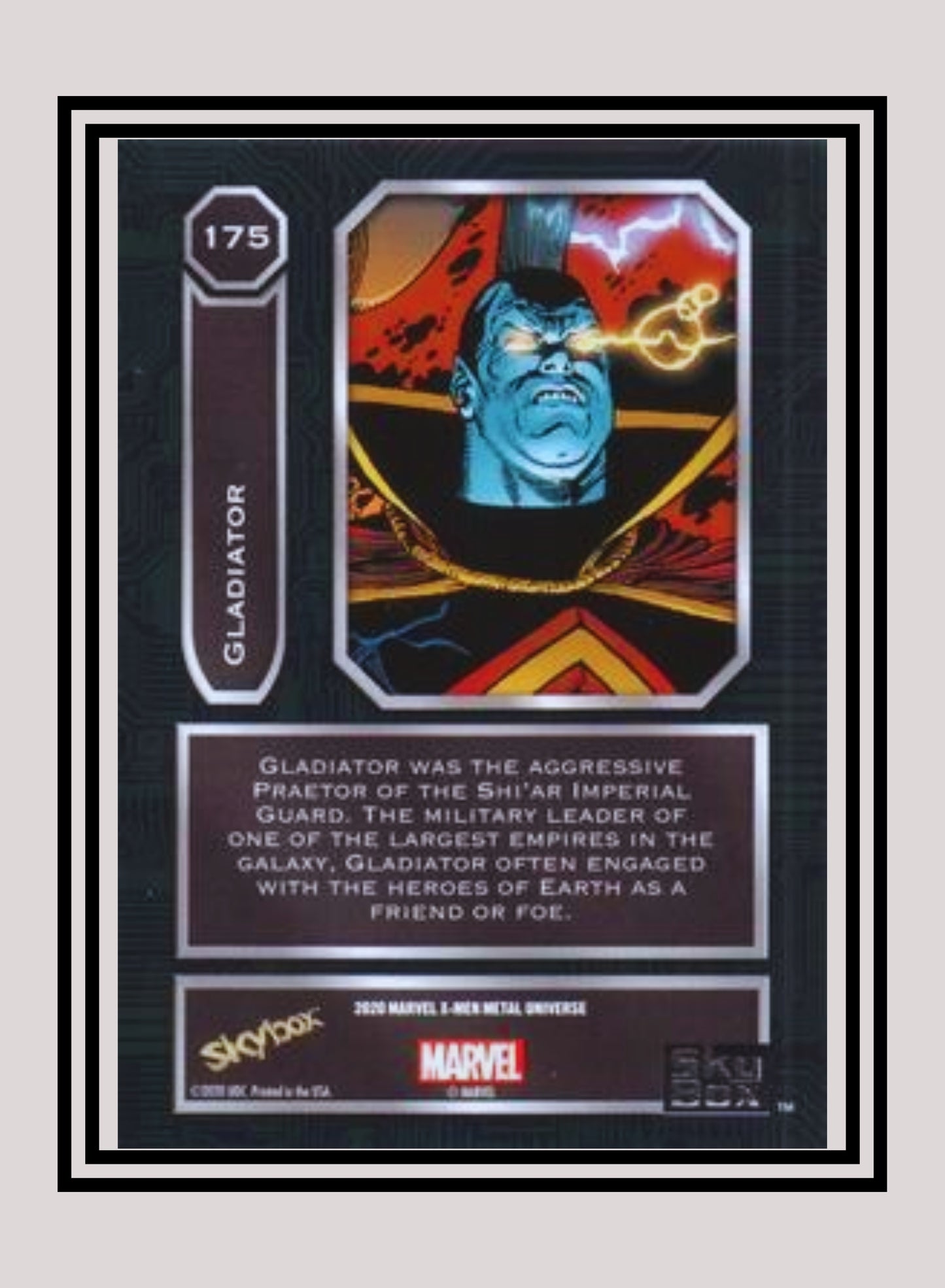 Marvel! 1x Gladiator - Base High Series (#175 - 2021 Upper Deck X-Men Metal Universe)