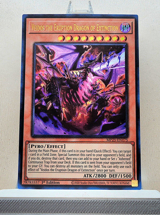 Yugioh! 1x Veidos the Eruption Dragon of Extinction (MP25 - Ultra Rare) 1st Edition