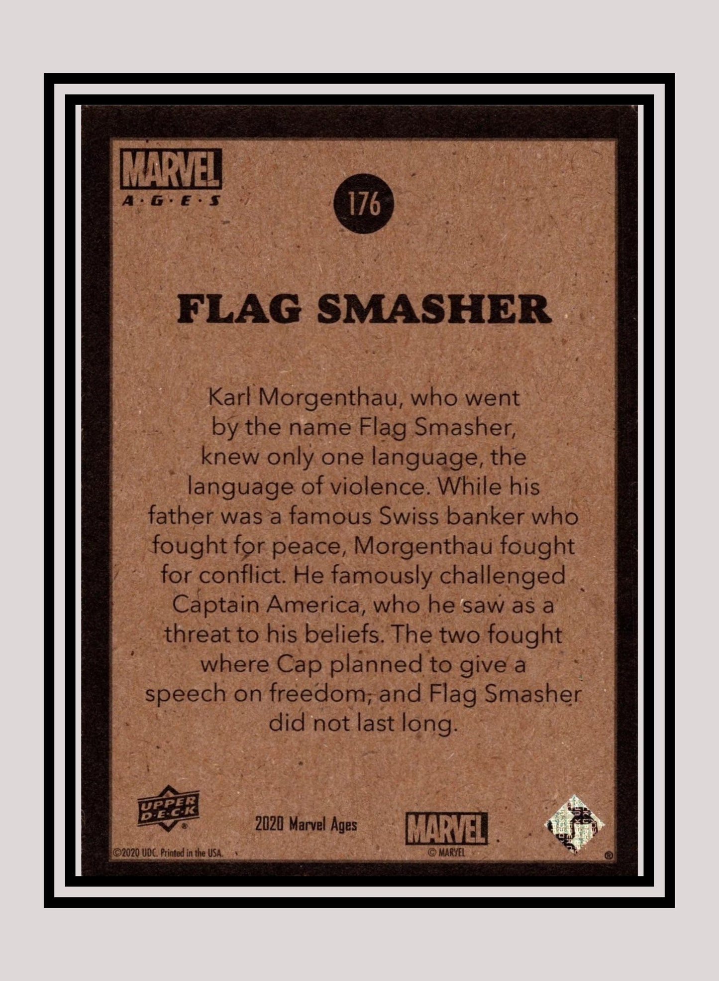 Marvel! 1x Flag Smasher - Base (#176 - 2020 Upper Deck Marvel Ages)