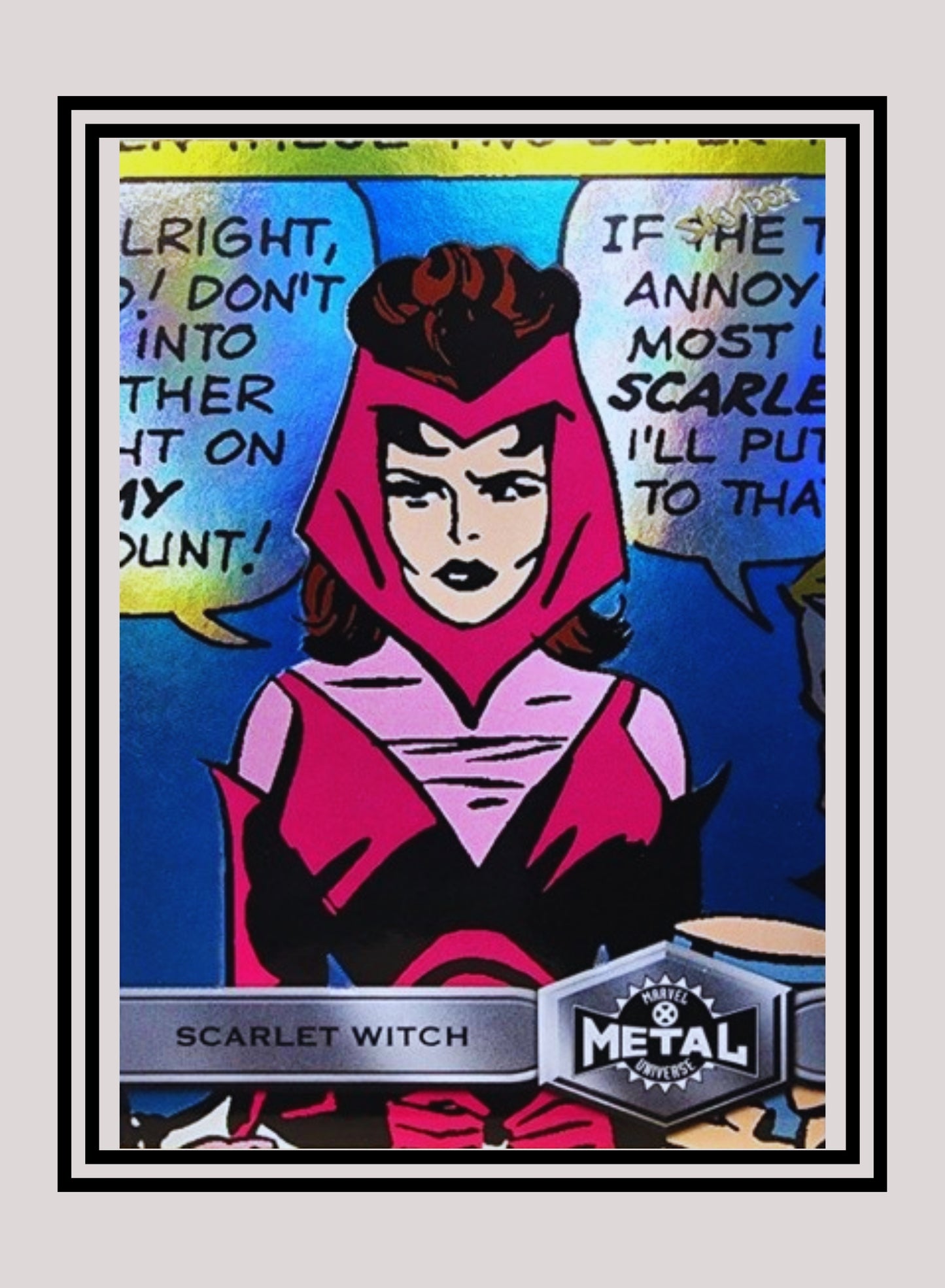 Marvel! 1x Scarlet Witch - Base High Series (#177 - 2021 Upper Deck X-Men Metal Universe)