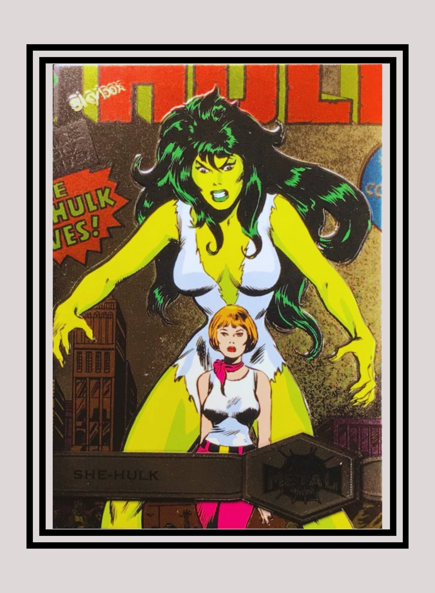 Marvel! 1x She Hulk - Base High Series (#177 - 2021 Upper Deck Spiderman Metal Universe)