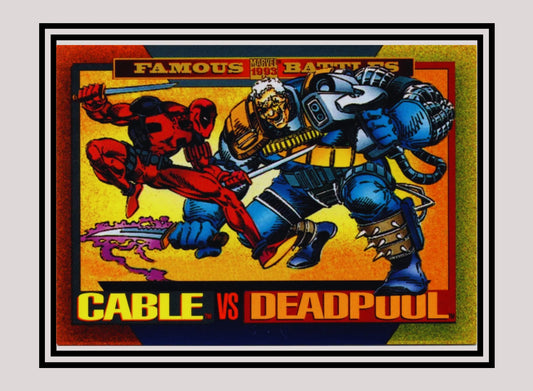 Marvel! 1x Cable vs Deadpool - Base (#178 - 1993 Skybox Marvel Universe Series 4)