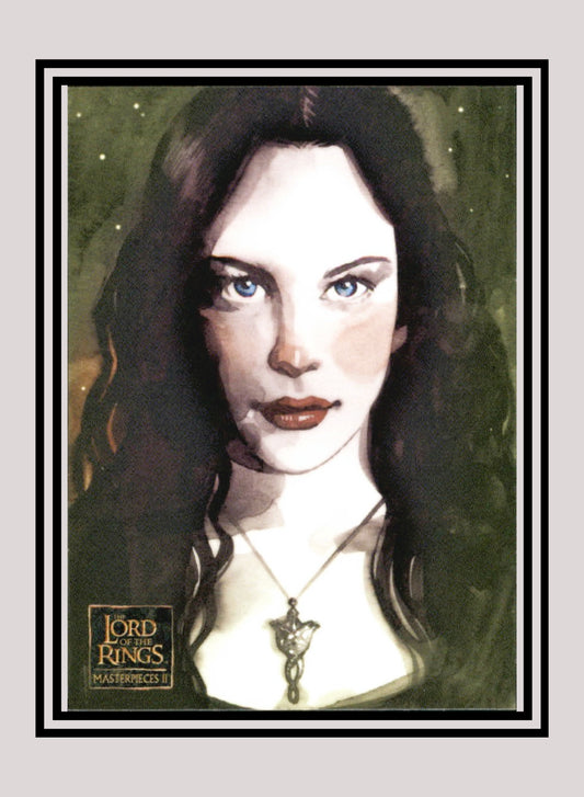 LOTR! 1x Portrait of Arwen - Base (#17 - 2008 Lord of the Rings: Masterpieces II)