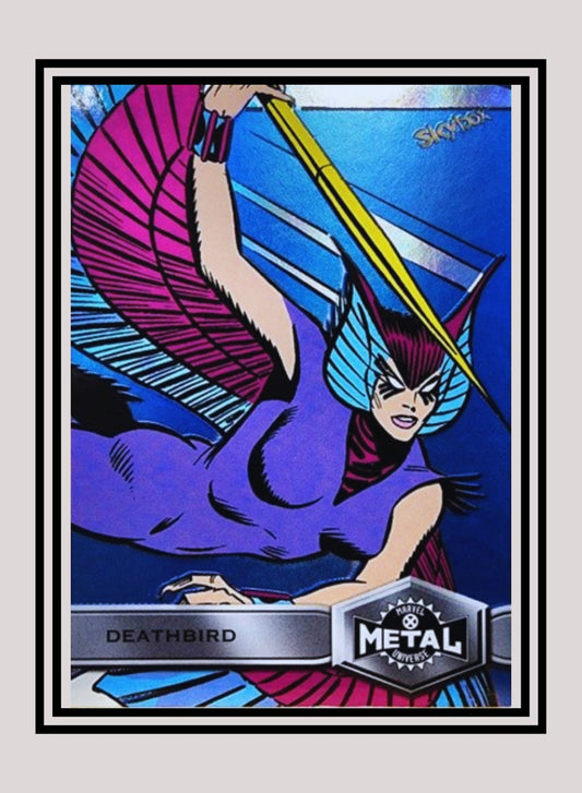 Marvel! 1x Deathbird - Base High Series (#180 - 2021 Upper Deck X-Men Metal Universe)