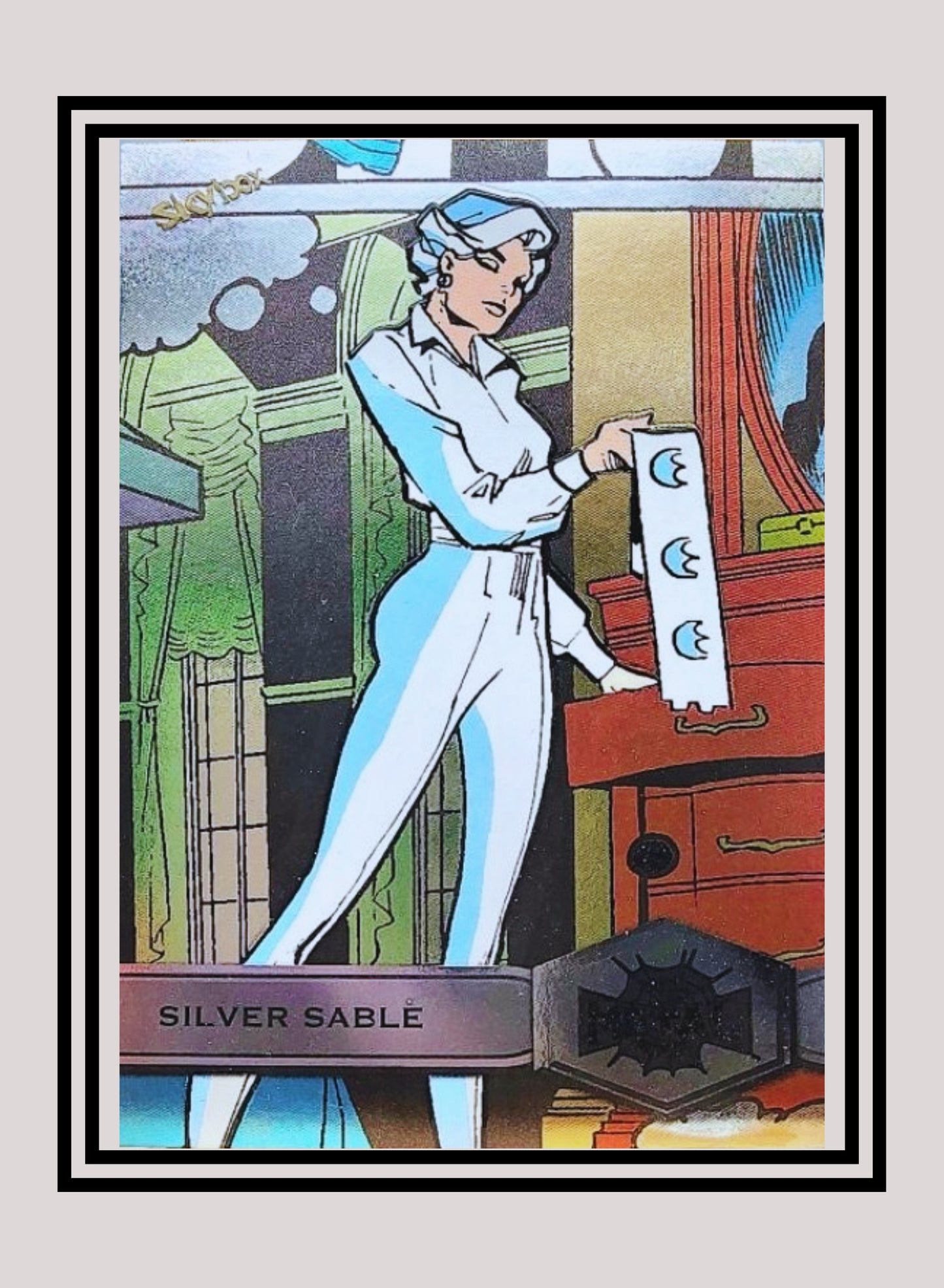 Marvel! 1x Silver Sable - Base High Series (#181 - 2021 Upper Deck Spiderman Metal Universe)