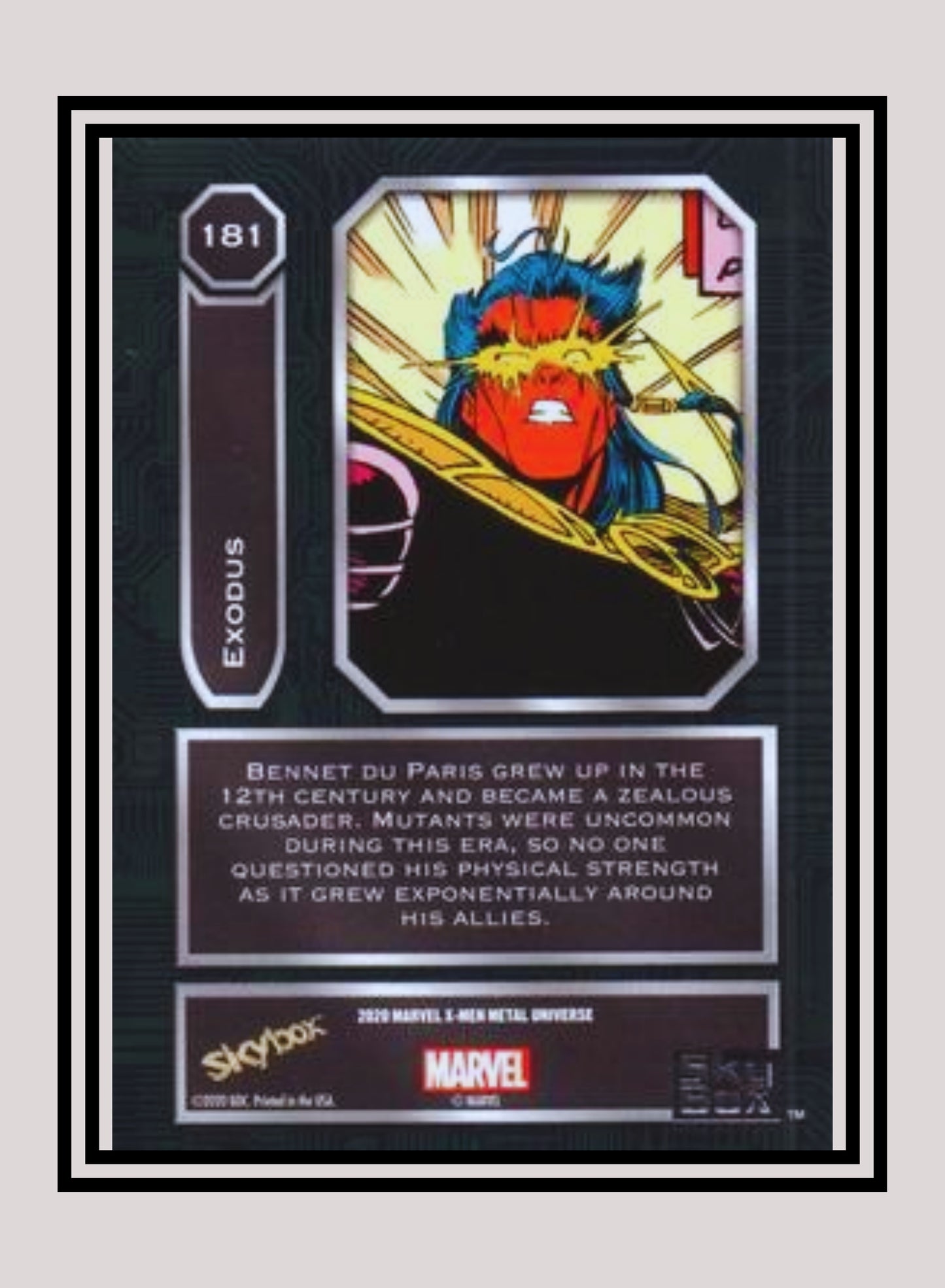 Marvel! 1x Exodus - Base High Series (#181 - 2021 Upper Deck X-Men Metal Universe)