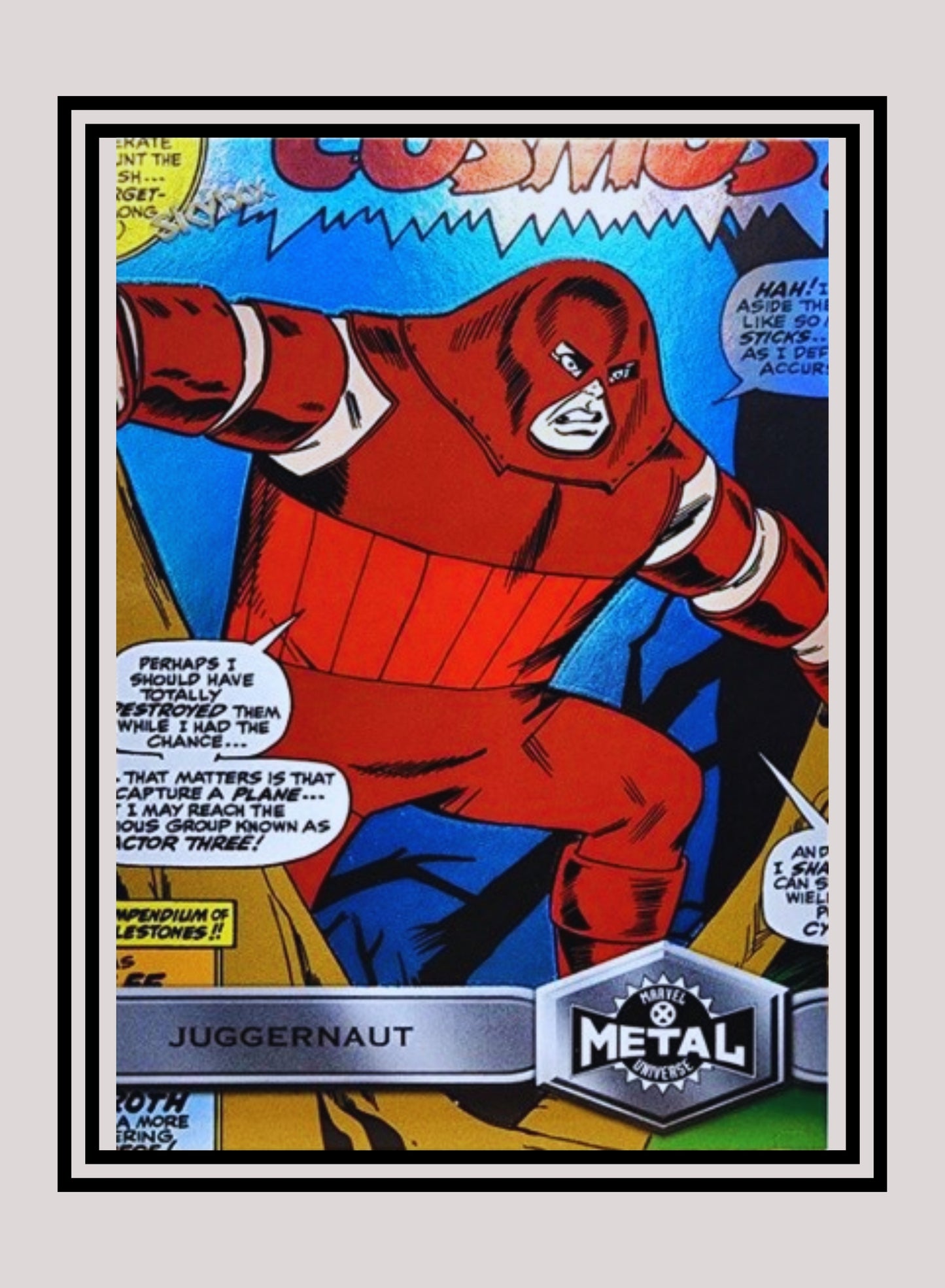 Marvel! 1x Juggernaut - Base High Series (#182 - 2021 Upper Deck X-Men Metal Universe)