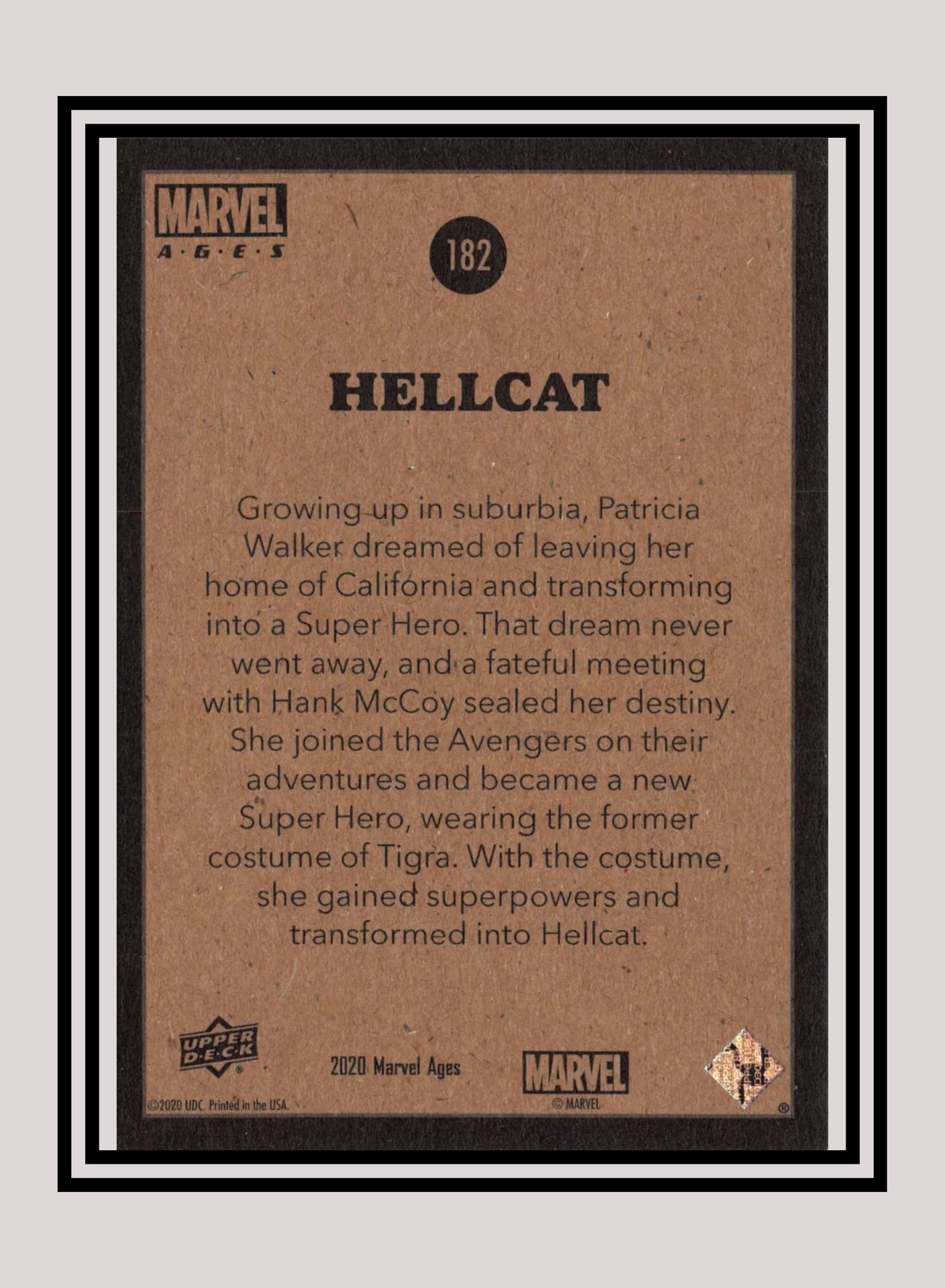 Marvel! 1x Hellcat - Base (#182 - 2020 Upper Deck Marvel Ages)