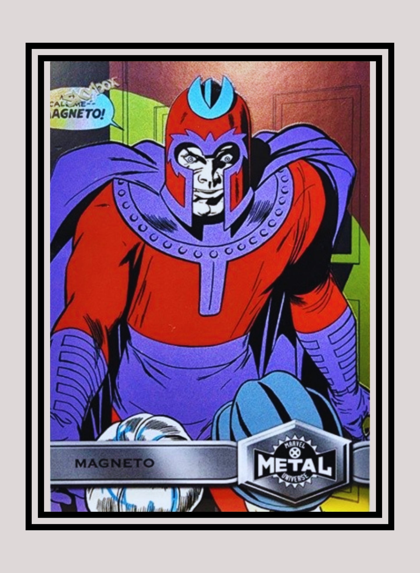 Marvel! 1x Magneto - Base High Series (#184 - 2021 Upper Deck X-Men Metal Universe)