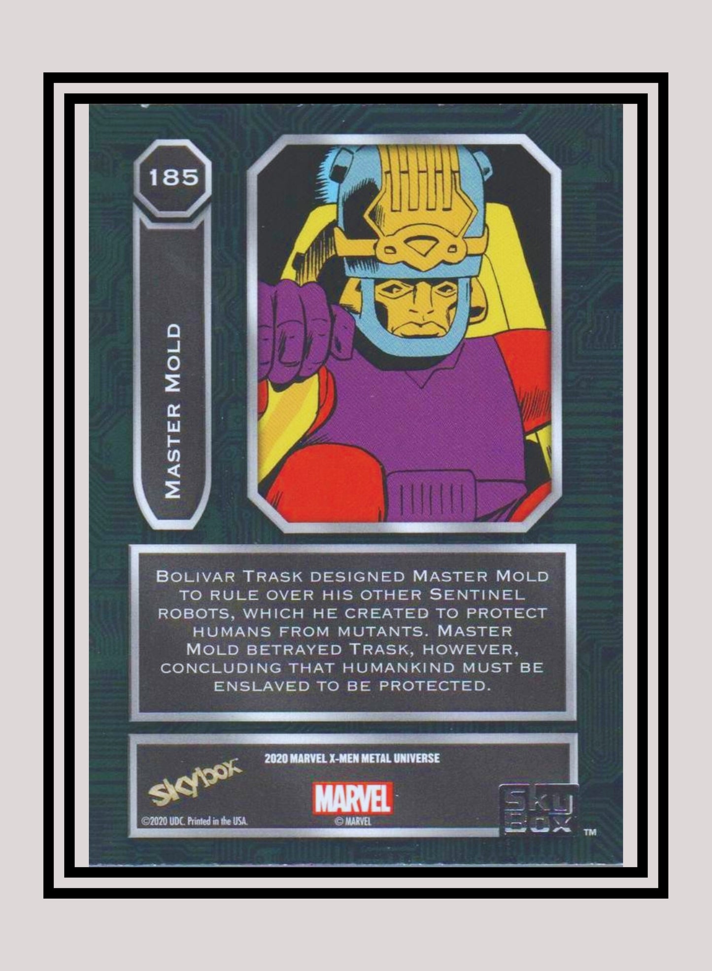 Marvel! 1x Master Mold - Base High Series (#185 - 2021 Upper Deck X-Men Metal Universe)