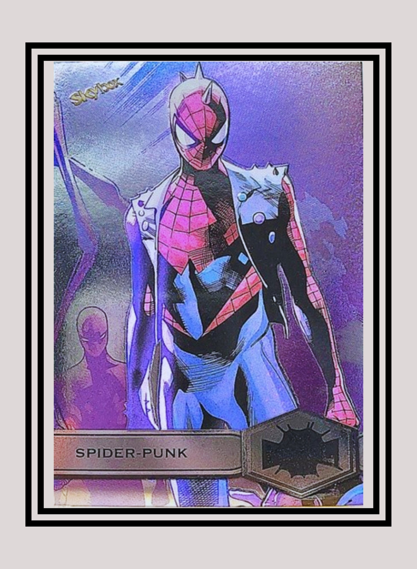 Marvel! 1x Spider Punk - Base High Series (#186 - 2021 Upper Deck Spiderman Metal Universe)