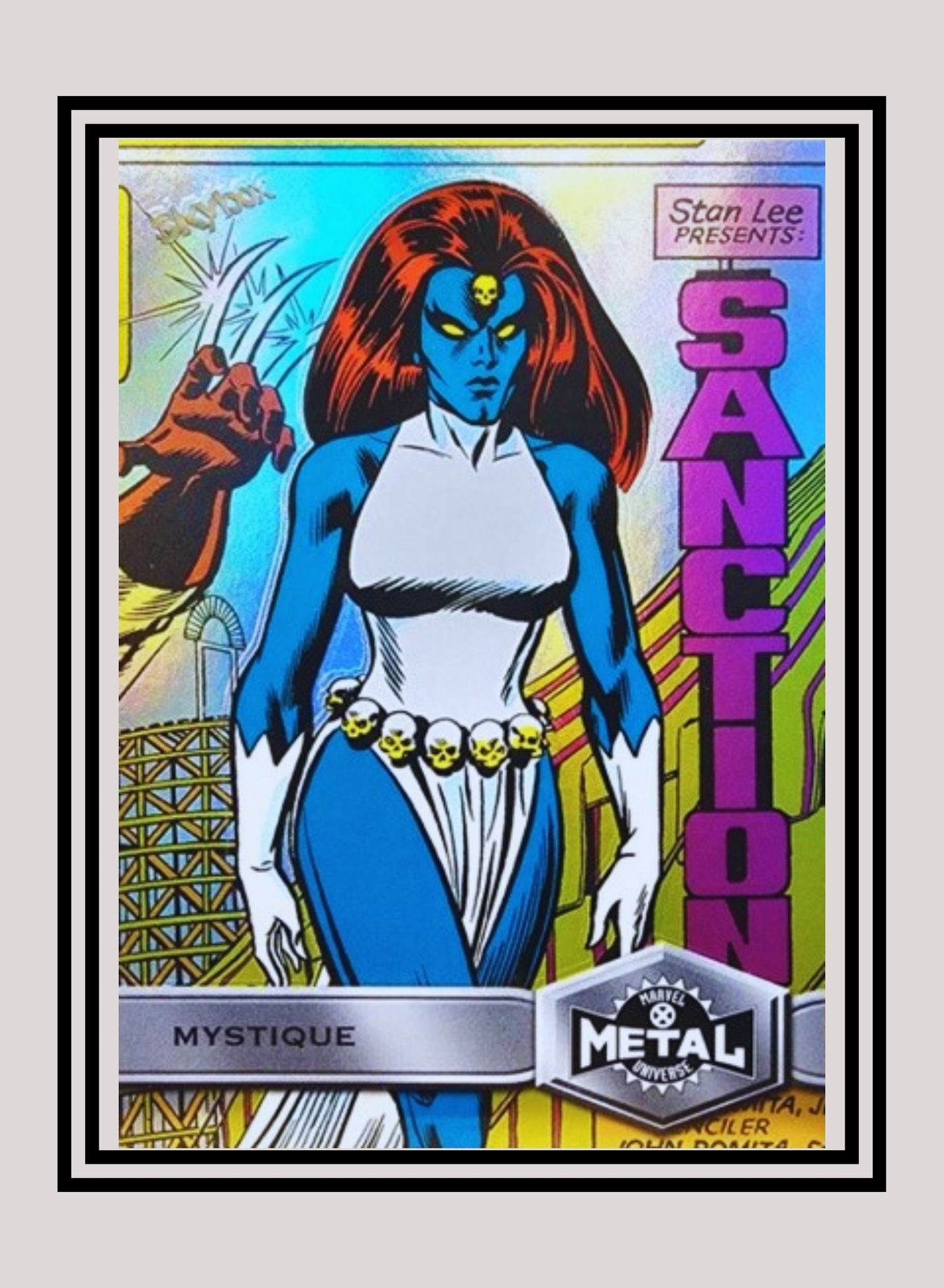 Marvel! 1x Mystique - Base High Series (#187 - 2021 Upper Deck X-Men Metal Universe)