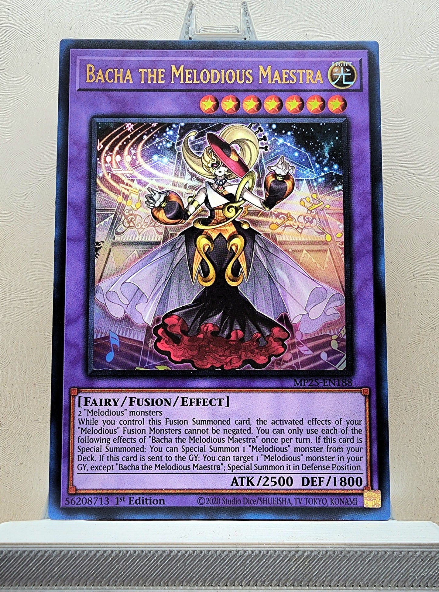 Yugioh! 1x Bacha the Melodious Maestra (MP25 - Ultra Rare) 1st Edition