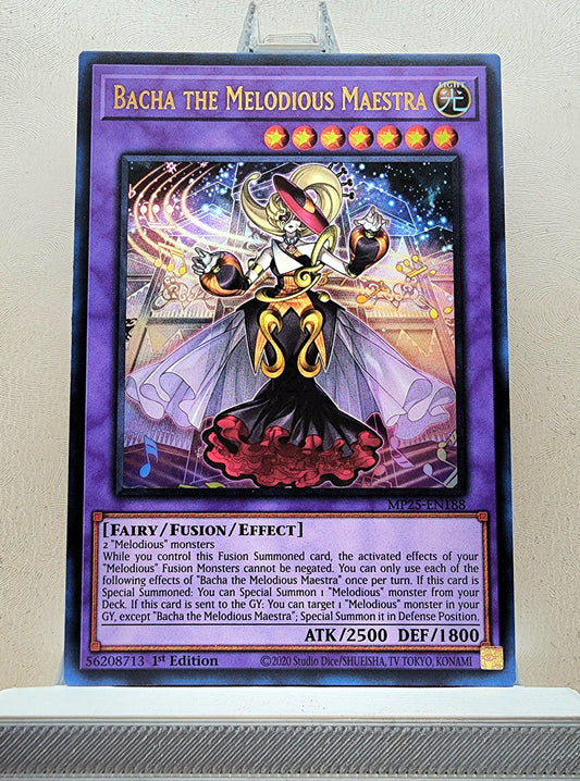 Yugioh! 1x Bacha the Melodious Maestra (MP25 - Ultra Rare) 1st Edition