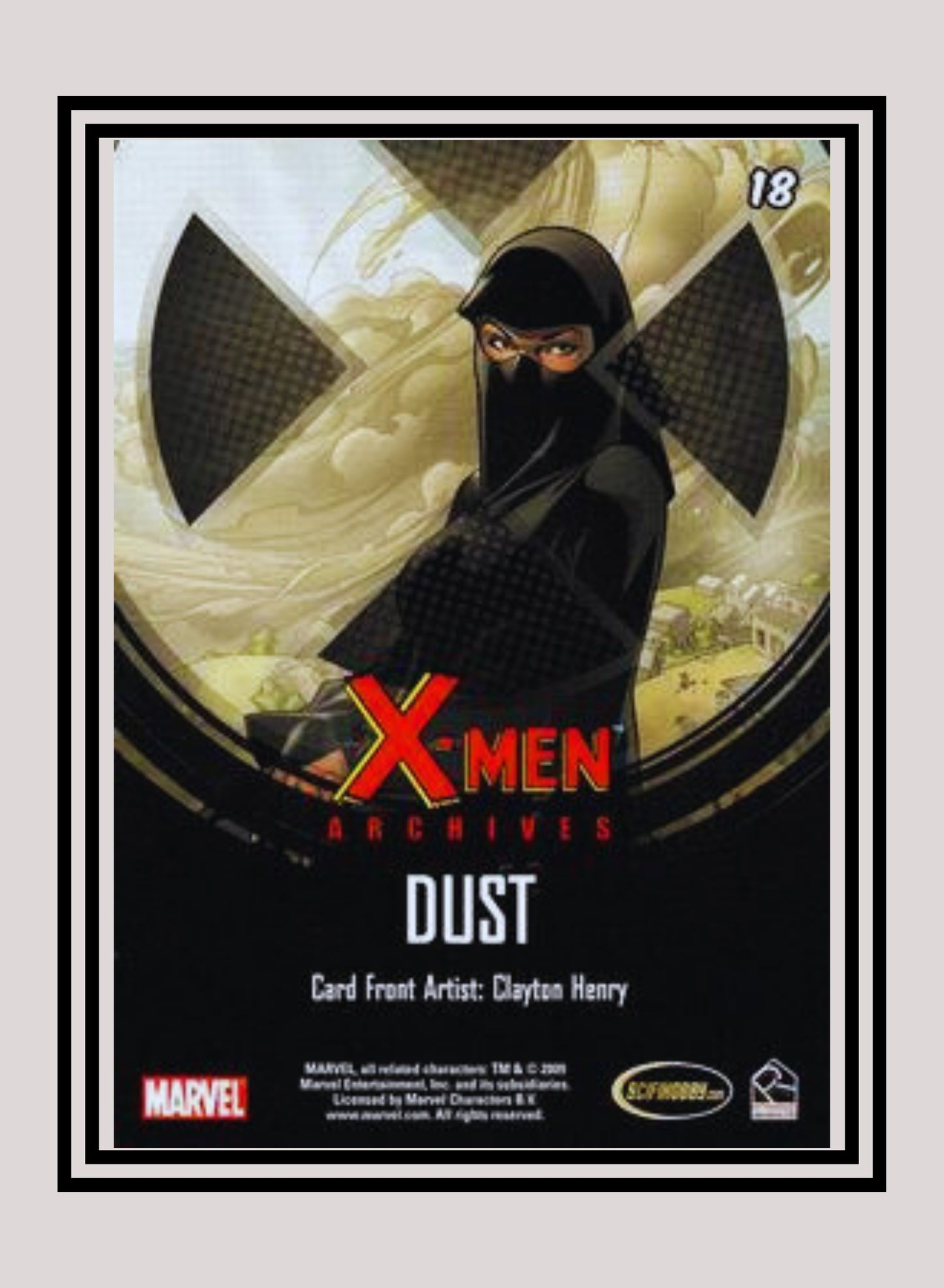 Marvel! 1x Dust - Base (#18 - 2009 Rittenhouse X-Men Archives)