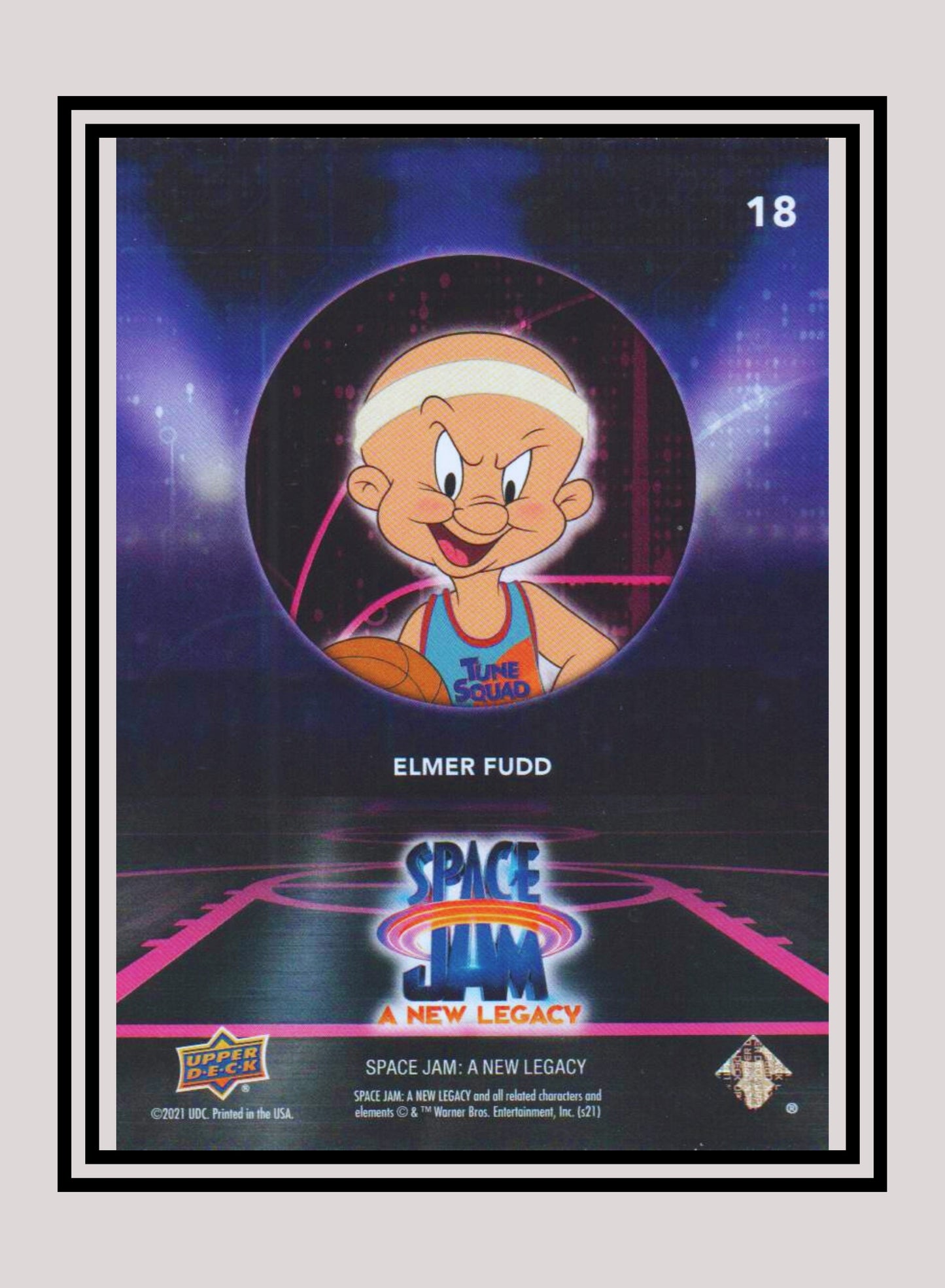 1x Elmer Fudd - Base/Blue Parallel (#18 - 2021 Upper Deck Space Jam: A New Legacy)