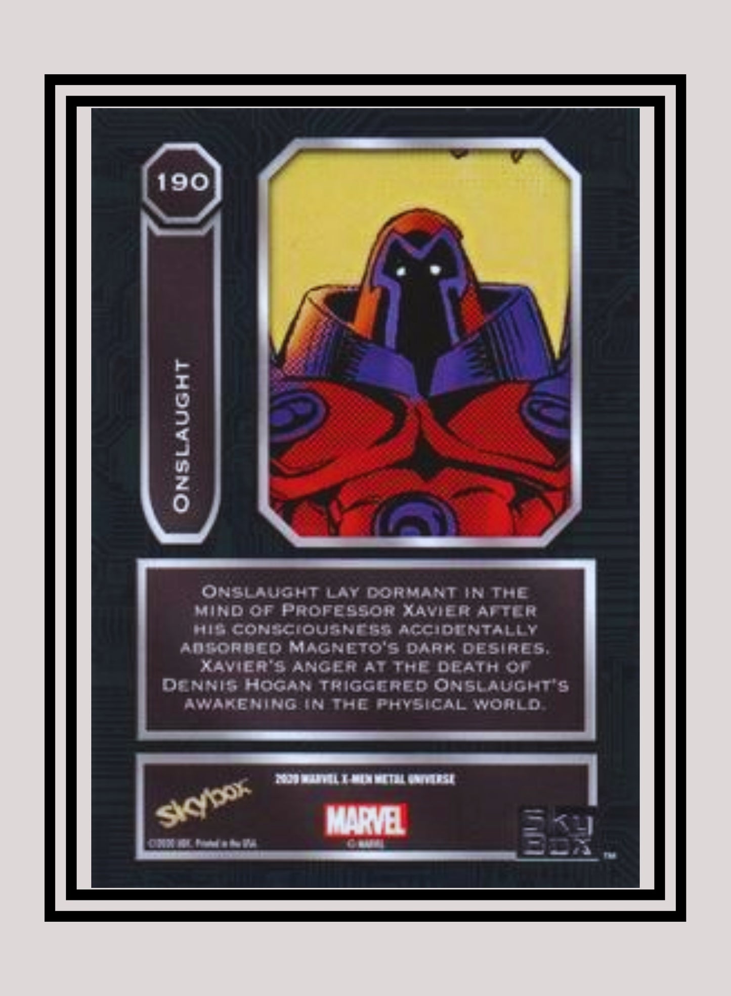 Marvel! 1x Onslaught - Base High Series (#190 - 2021 Upper Deck X-Men Metal Universe)