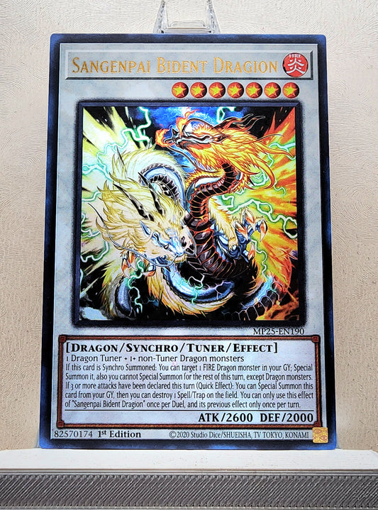 Yugioh! 1x Sangenpai Bident Dragion (MP25 - Ultra Rare) 1st Edition