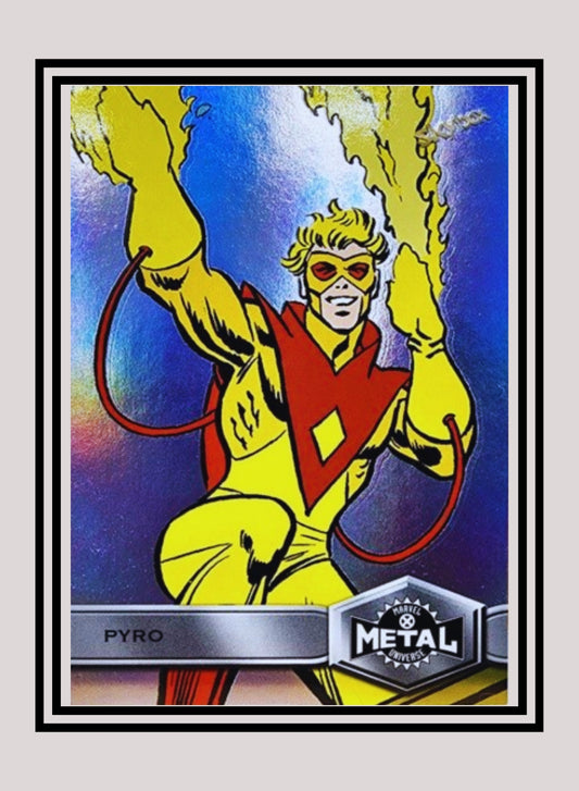 Marvel! 1x Pyro - Base High Series (#191 - 2021 Upper Deck X-Men Metal Universe)