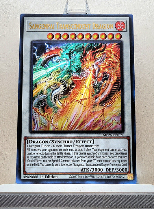 Yugioh! 1x Sangenpai Transcendent Dragion (MP25 - Ultra Rare) 1st Edition