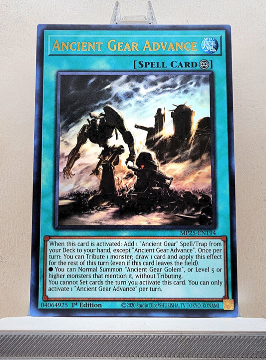 Yugioh! 1x Ancient Gear Advance (MP25 - Ultra Rare) 1st Edition