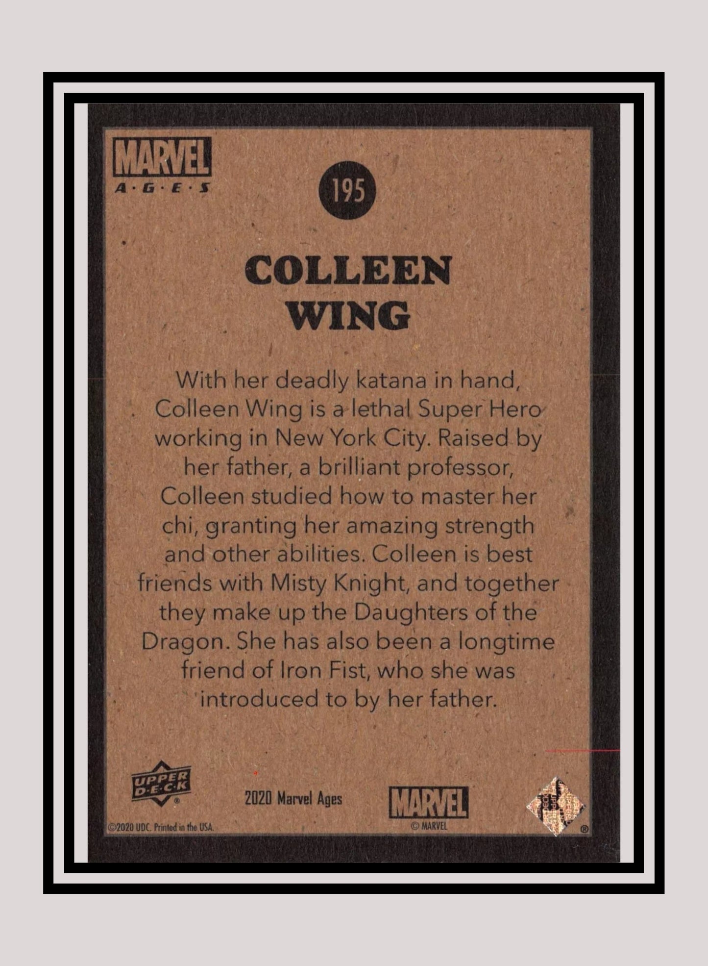 Marvel! 1x Colleen Wing - Base (#195 - 2020 Upper Deck Marvel Ages)
