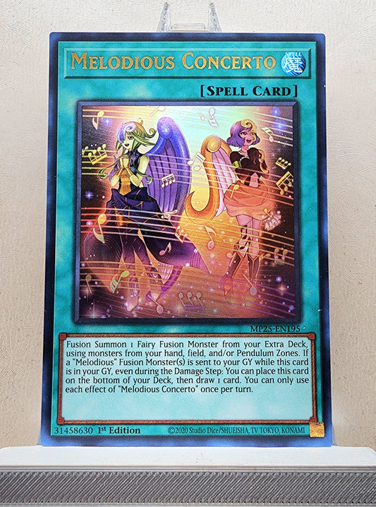Yugioh! 1x Melodious Concerto (MP25 - Ultra Rare) 1st Edition