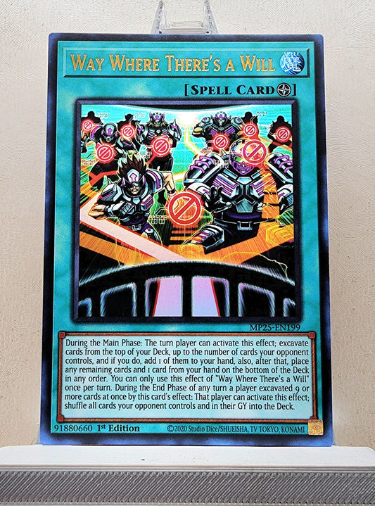 Yugioh! 1x Way Where There's a Will (MP25 - Ultra Rare) 1st Edition