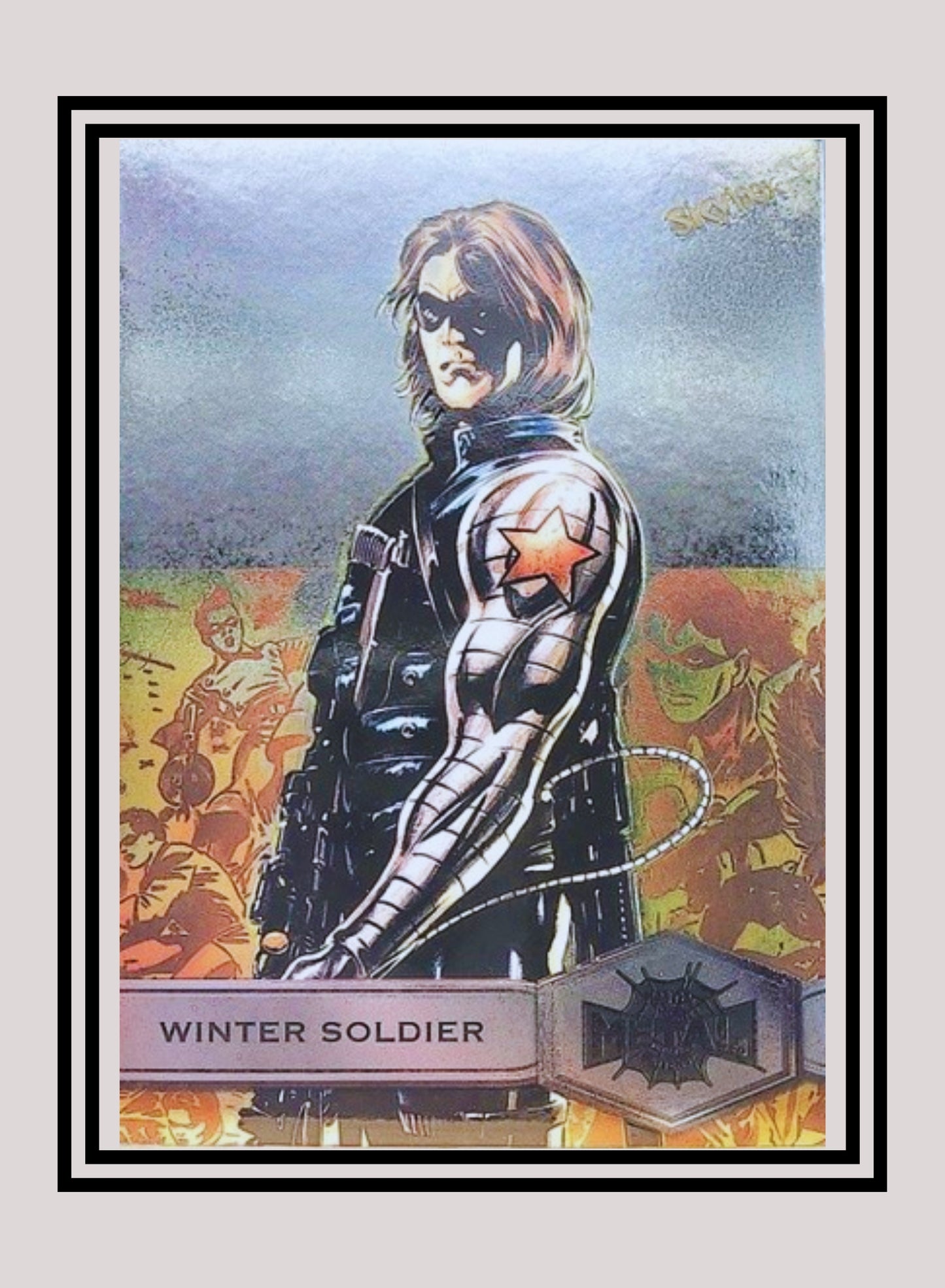 Marvel! 1x Winter Soldier - Base High Series (#199 - 2021 Upper Deck Spiderman Metal Universe)