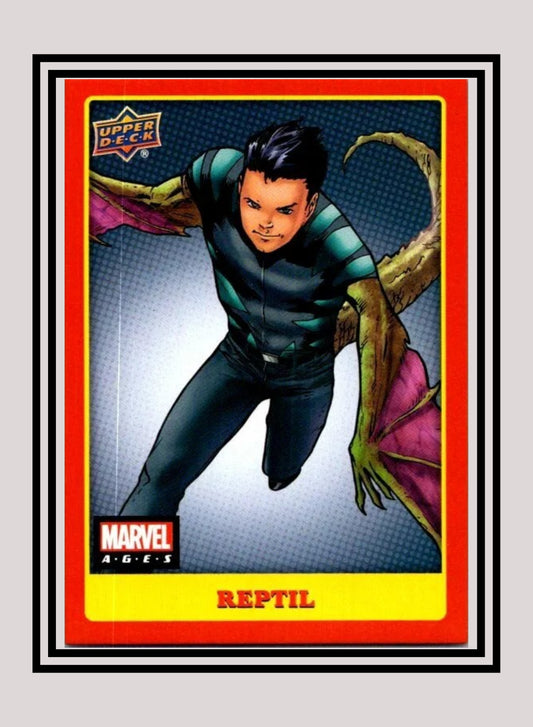 Marvel! 1x Reptil - Base (#019 - 2020 Upper Deck Marvel Ages)