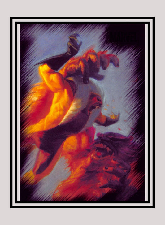 Marvel! 1x Sasquatch vs. Sabretooth - Base (#19 - 2010 Rittenhouse Marvel Heroes & Villains)