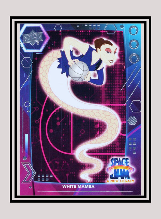 1x White Mamba - Base/Blue Parallel (#19 - 2021 Upper Deck Space Jam: A New Legacy)