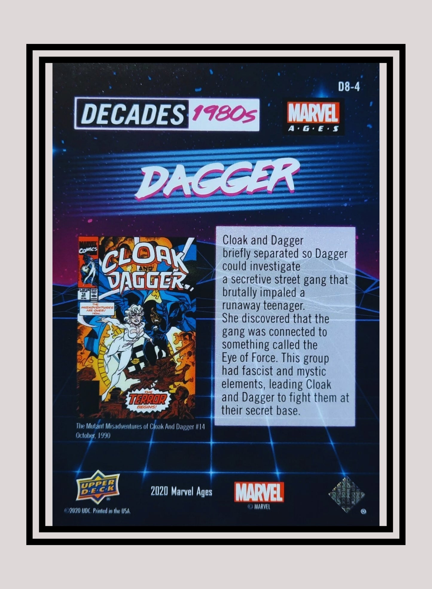 Marvel! 1x Dagger - Prism Refractor Decades 1980 (D8-4 - 2020 Upper Deck Marvel Ages)