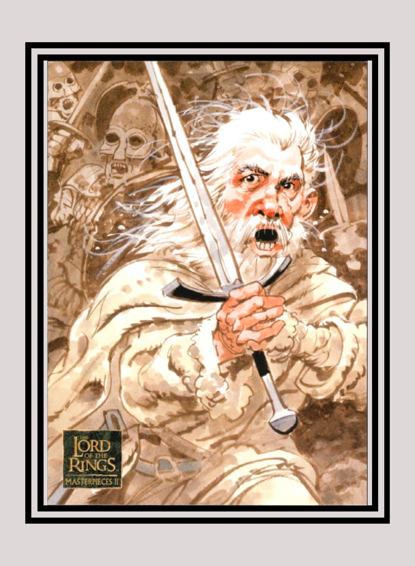 LOTR! 1x Gandalf the White - Base (#19 - 2008 Lord of the Rings: Masterpieces II)