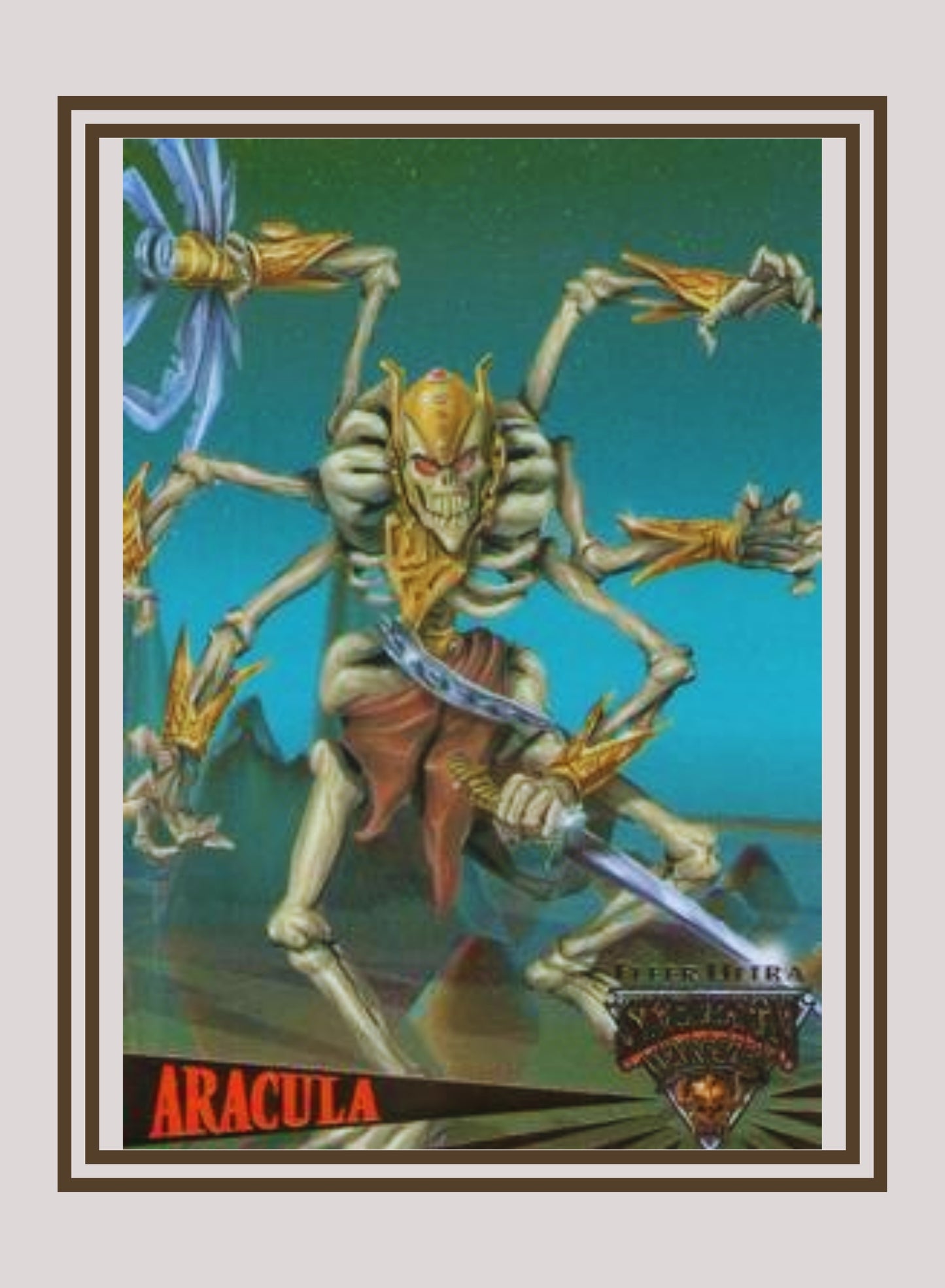 1x Aracula - Base (#019 - 1995 Fleer Ultra Skeleton Warriors)