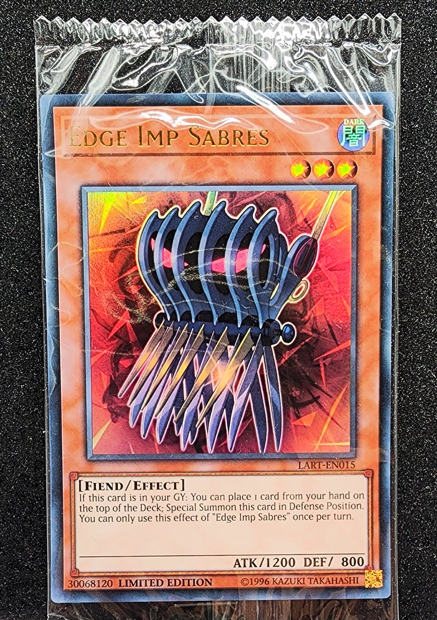 Yugioh! 1x Edge Imp Sabres (LART - Ultra Rare) Limited Edition