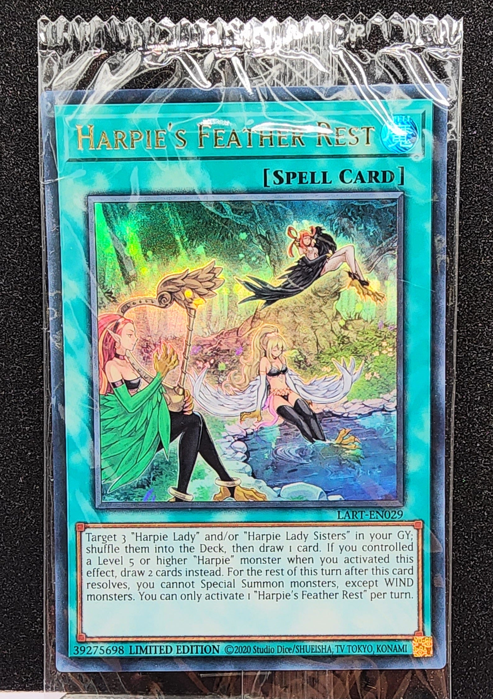 Yugioh! 1x Harpie's Feather Rest (LART - Ultra Rare) Limited Edition   KAWAIII SUSHI