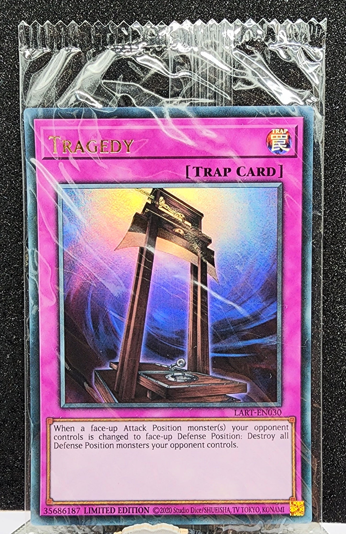 Yugioh! 1x Tragedy (LART - Ultra Rare) Limited Edition