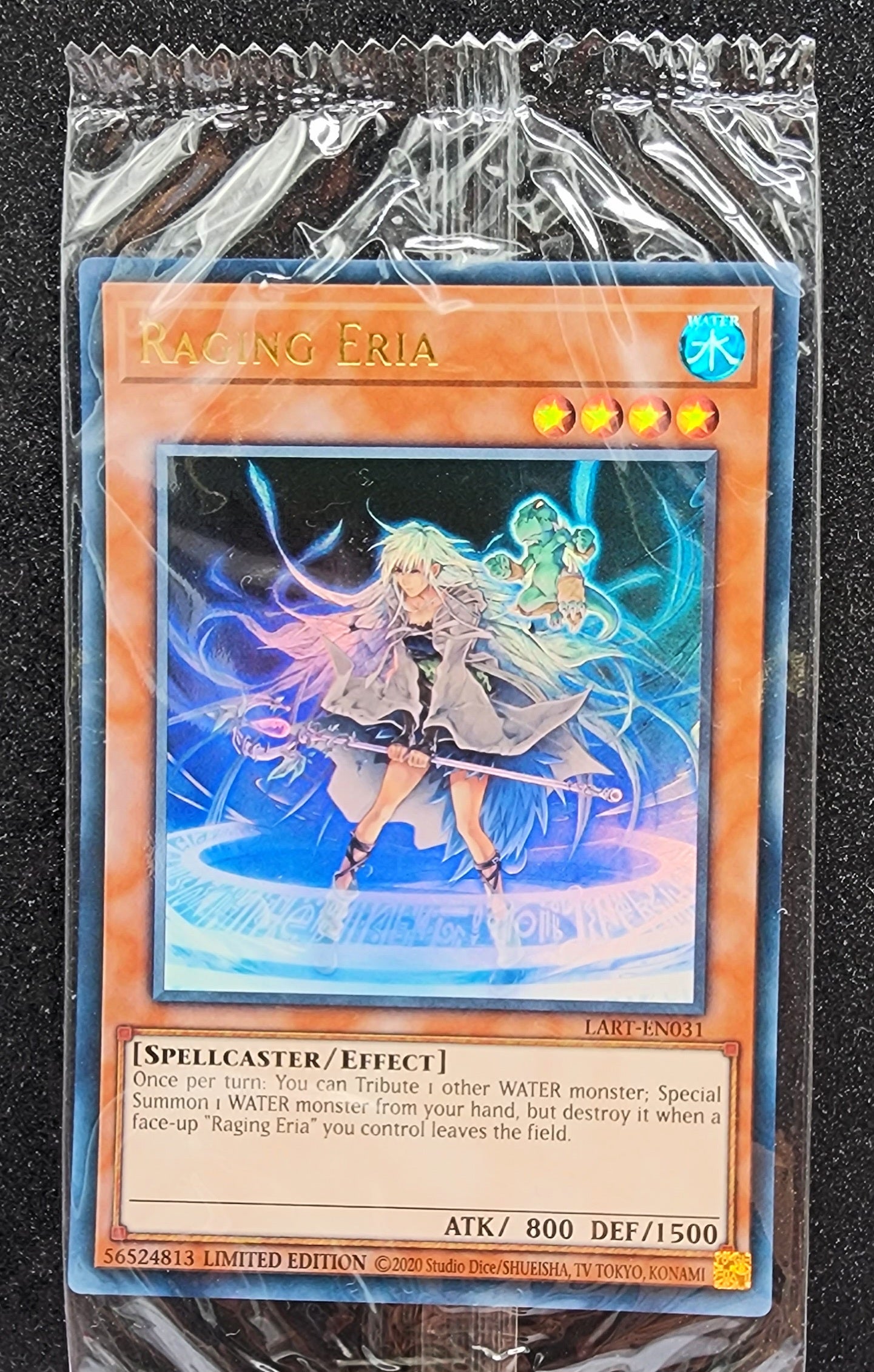 Yugioh! 1x Raging Eria (LART - Ultra Rare) Limited Edition