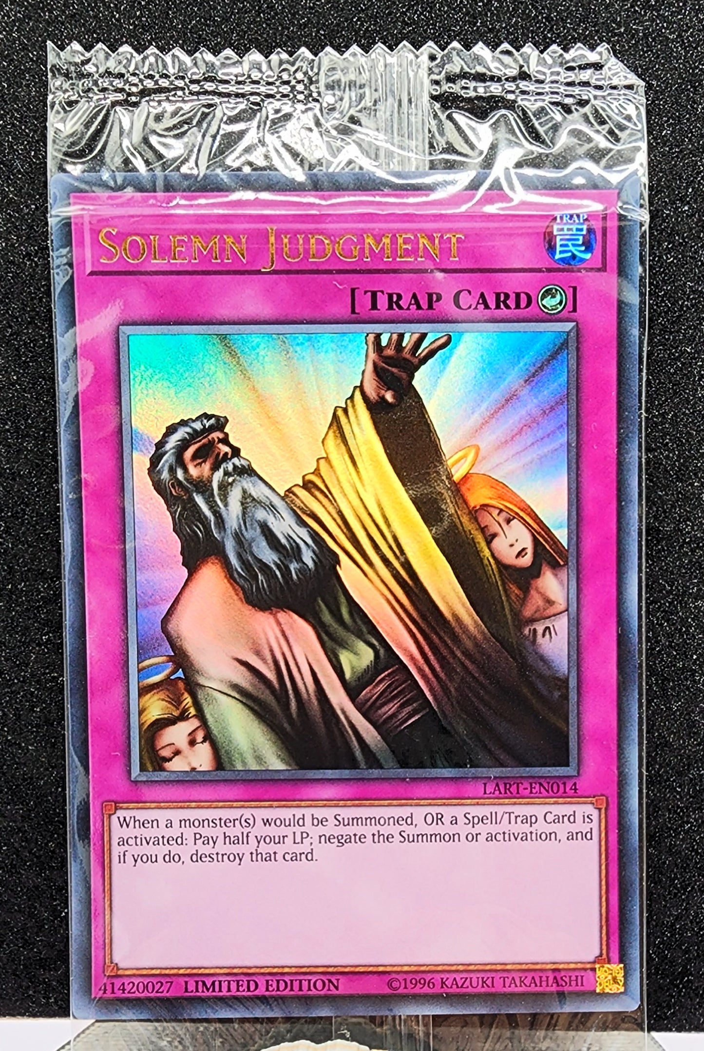 Yugioh! 1x Solemn Judgment (LART - Ultra Rare) Limited Edition