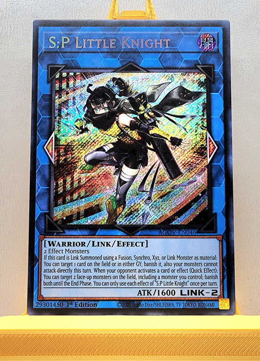 Yugioh! 1x S:P Little Knight (AGOV - Secret Rare) 1st Edition