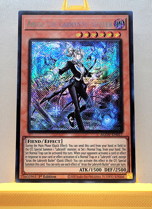 Yugioh! 1x Arias the Labrynth Butler (AGOV - Secret Rare) 1st Edition