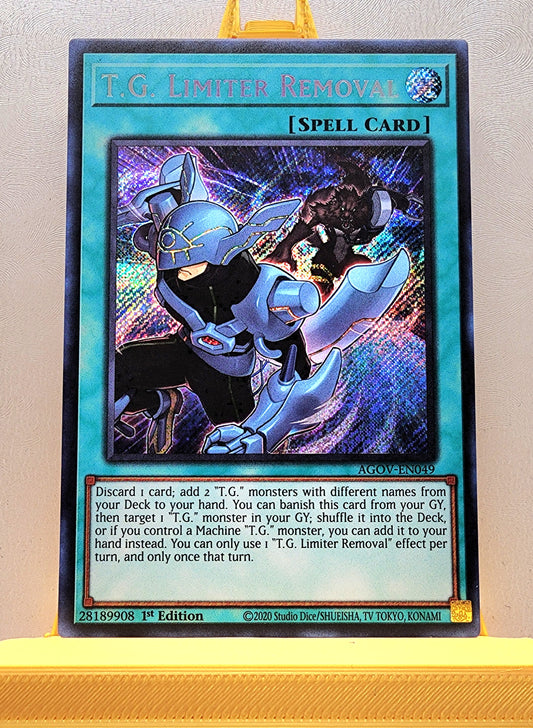 Yugioh! 1x T.G. Limiter Removal (AGOV - Secret Rare) 1st Edition