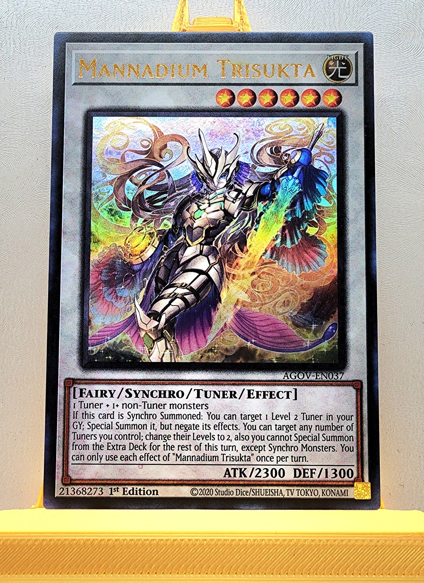 Yugioh! 1x Mannadium Trisukta (AGOV - Ultra Rare) 1st Edition