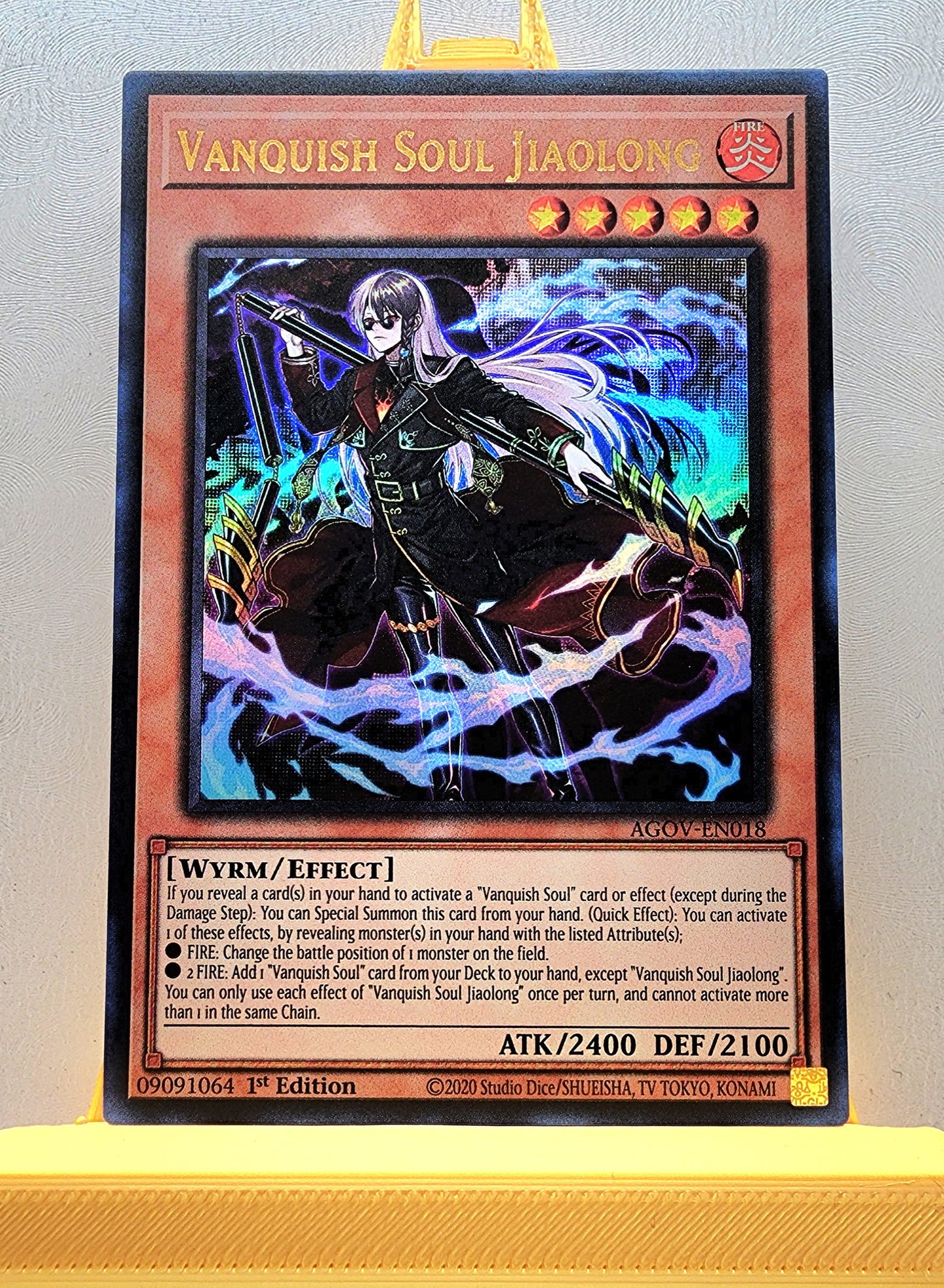 Yugioh! 1x Vanquish Soul Jiaolong (AGOV - Ultra Rare) 1st Edition