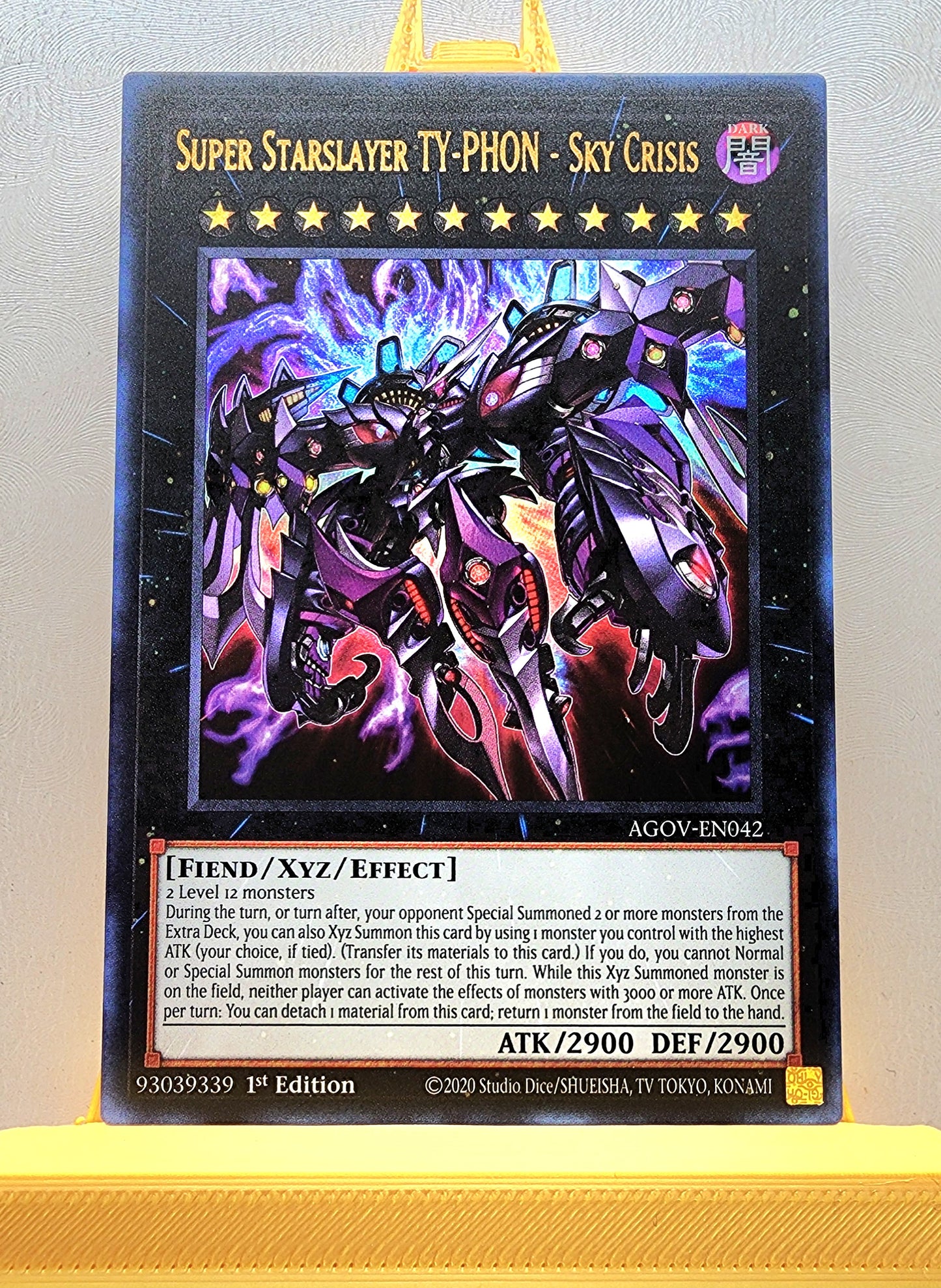 Yugioh! 1x Super Starslayer TY-PHON - Sky Crisis (AGOV - Ultra Rare) 1st Edition