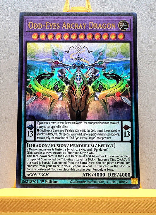 Yugioh! 1x Odd-Eyes Arcray Dragon (AGOV - Ultra Rare) 1st Edition