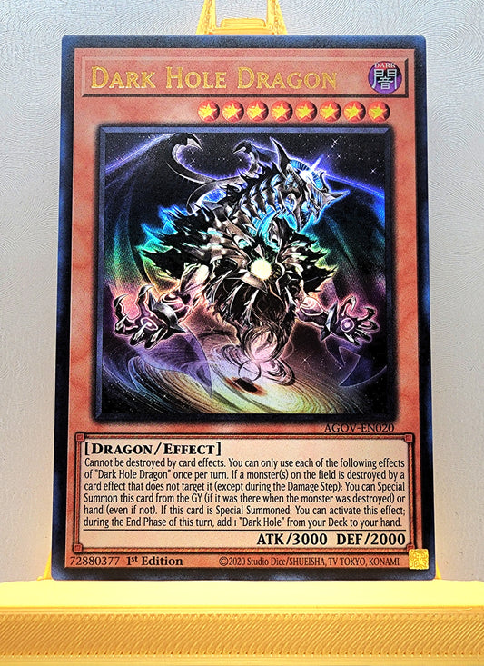 Yugioh! 1x Dark Hole Dragon (AGOV - Ultra Rare) 1st Edition