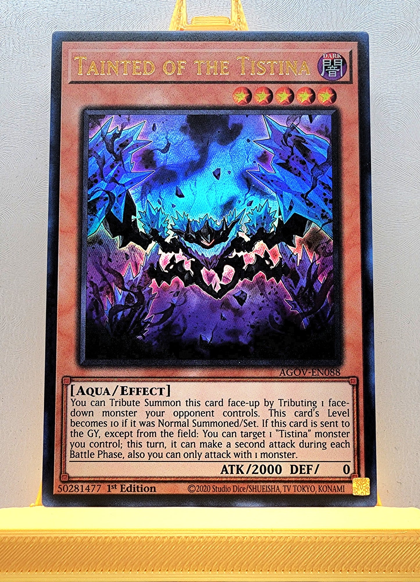 Yugioh! 1x Tainted of the Tistina (AGOV - Ultra Rare) 1st Edition