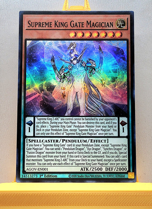 Yugioh! 1x Supreme King Gate Magician (AGOV - Super Rare) 1st Edition